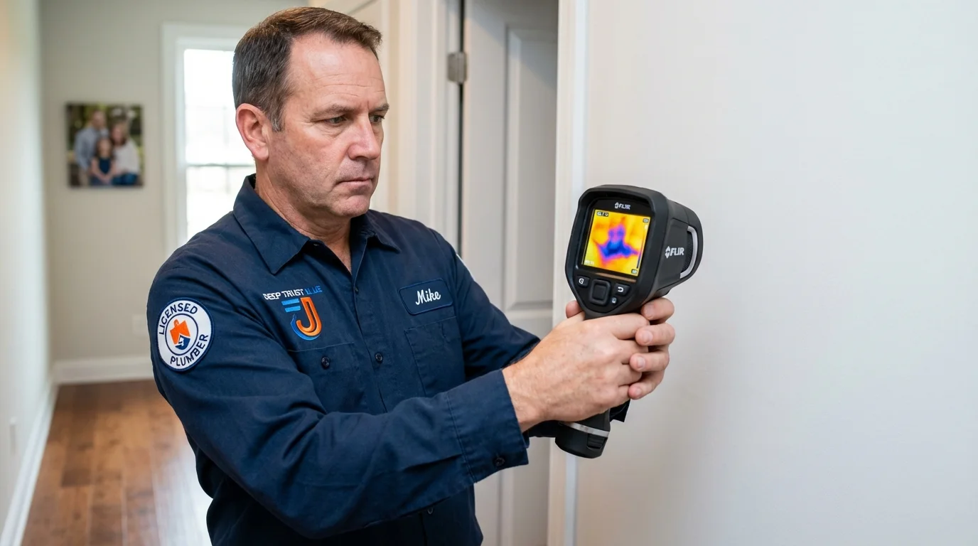 Thermal imaging leak detection by Johns Plumbing LLC in Narberth